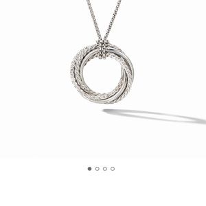 David Yurman crossover pendant necklace in sterling silver